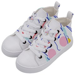 Art Womens Lovers Kids  Mid-top Canvas Sneakers by Ndabl3x