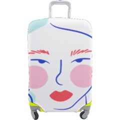 Art Womens Lovers Luggage Cover (large) by Ndabl3x