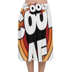 Cool Af Cool As Super Velvet Flared Midi Skirt by Ndabl3x