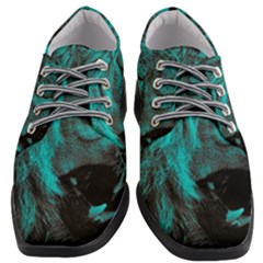 Angry Male Lion Predator Carnivore Women Heeled Oxford Shoes by Ndabl3x