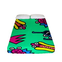 Pattern Adweek Summer Fitted Sheet (full/ Double Size) by Ndabl3x