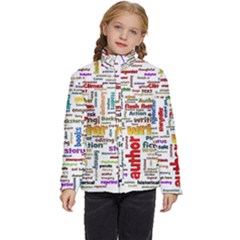 Writing Author Motivation Words Kids  Puffer Bubble Jacket Coat by Sarkoni