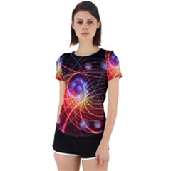 Physics Quantum Physics Particles Back Cut Out Sport T-shirt by Sarkoni