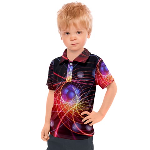 Physics Quantum Physics Particles Kids  Polo T-shirt by Sarkoni