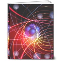 Physics Quantum Physics Particles 8  X 10  Hardcover Notebook by Sarkoni