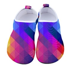 Abstract Background Colorful Pattern Men s Sock-style Water Shoes by Sarkoni