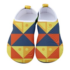 Background Geometric Color Women s Sock-style Water Shoes by Sarkoni