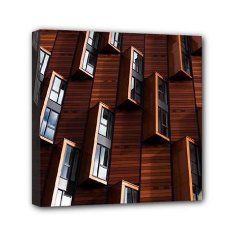 Abstract Architecture Building Business Mini Canvas 6  X 6  (stretched) by Amaryn4rt