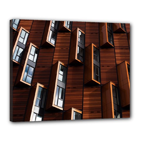 Abstract Architecture Building Business Canvas 20  X 16  (stretched) by Amaryn4rt