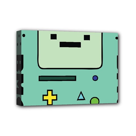 Adventure Time Beemo Bmo Illustration Cartoons Mini Canvas 7  X 5  (stretched) by Sarkoni