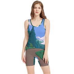 Adventure Time Cartoon Pathway Women s Wrestling Singlet by Sarkoni