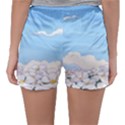 White Petaled Flowers Illustration Adventure Time Cartoon Sleepwear Shorts View2