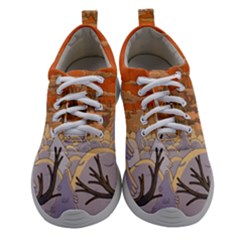 Adventure Time Cartoon Landscape Trees Women Athletic Shoes by Sarkoni