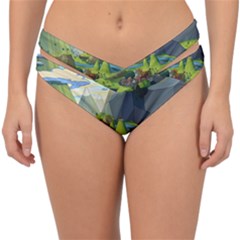 Cartoon Network Mountains Landscapes Seas Illustrations Adventure Time Rivers Double Strap Halter Bikini Bottoms by Sarkoni