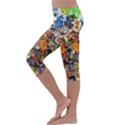 Cartoon Characters Tv Show  Adventure Time Multi Colored Kids  Lightweight Velour Capri Leggings  View2