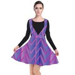 Geometric Background Abstract Plunge Pinafore Dress by Pakjumat