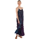 Glass Scifi Violet Ultraviolet Cami Maxi Ruffle Chiffon Dress View1