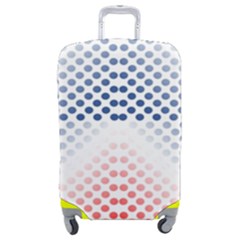 Dots Pointillism Abstract Chevron Luggage Cover (medium) by Pakjumat