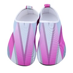 Geometric 3d Design Pattern Pink Men s Sock-style Water Shoes