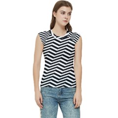 Zigzag Chevron Pattern Women s Raglan Cap Sleeve T-shirt by Dutashop