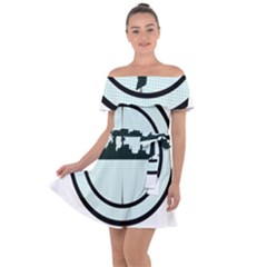 Ship Target Destroyer Warship Off Shoulder Velour Dress by Pakjumat