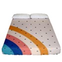 Retro Abstract Geometric Fitted Sheet (California King Size) View1