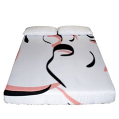 Feet Toes Foot Barefoot Footprint Fitted Sheet (california King Size) by Modalart