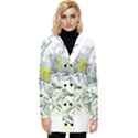 Thistle Alpine Flower Flower Plant Button Up Hooded Coat  View1