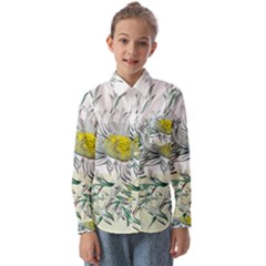 Thistle Alpine Flower Flower Plant Kids  Long Sleeve Shirt by Modalart