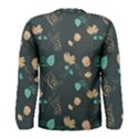 Flower Leaves Pattern Seamless Men s Long Sleeve T-Shirt View2