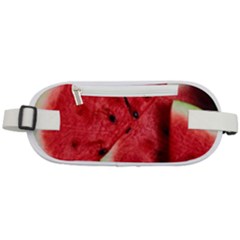 Watermelon Fruit Green Red Rounded Waist Pouch by Bedest