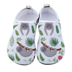 Seamless Pattern With Cute Sloths Women s Sock-style Water Shoes by Ndabl3x