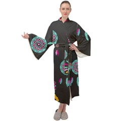 Dreamcatcher Seamless American Maxi Velvet Kimono by Ravend