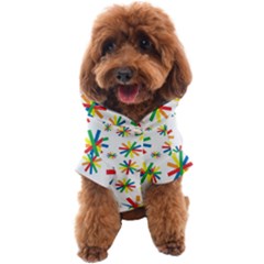 Celebrate Pattern Colorful Design Dog Coat by Ravend