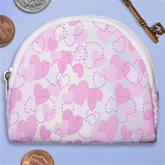 Valentine Background Hearts Bokeh Horseshoe Style Canvas Pouch by Ravend