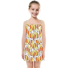 Candy Corn Halloween Candy Candies Kids  Summer Sun Dress by Ravend