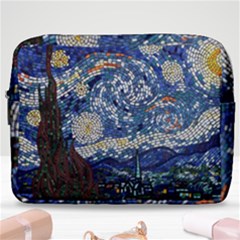 Mosaic Art Vincent Van Gogh Starry Night Make Up Pouch (large) by Modalart