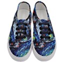 Star Ship Parody Art Starry Night Women s Classic Low Top Sneakers View1