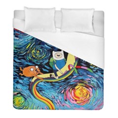 Adventure Time Art Starry Night Van Gogh Duvet Cover (full/ Double Size) by Modalart