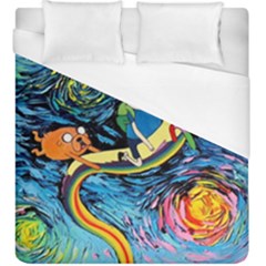 Adventure Time Art Starry Night Van Gogh Duvet Cover (king Size) by Modalart