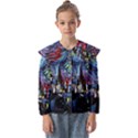 Castle Hogwarts Starry Night Print Van Gogh Parody Kids  Peter Pan Collar Blouse View1