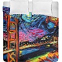 Golden Gate Bridge Starry Night Vincent Van Gogh Duvet Cover Double Side (King Size) View1