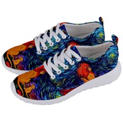 Lion Art Starry Night Van Gogh Men s Lightweight Sports Shoes by Modalart