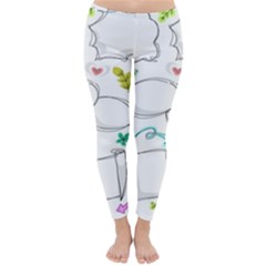 Set Chalk Out Chitchat Scribble Classic Winter Leggings by Pakjumat