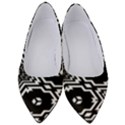 Black And White Pattern Background Structure Women s Low Heels View1