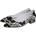 Black And White Pattern Background Structure Women s Low Heels View2