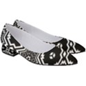 Black And White Pattern Background Structure Women s Low Heels View3