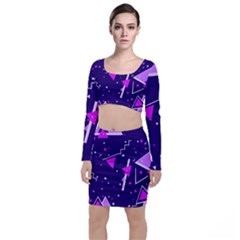 Memphis Pattern Geometric Abstract Top And Skirt Sets by Pakjumat