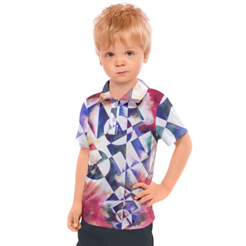 Abstract Art Work 1 Kids  Polo T-shirt by mbs123