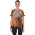 Twilight Sunset Sky Evening Clouds Cut Out Side Drop T-Shirt View1